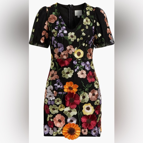 Adelyn Rae 3D Embroidered Floral Sheath Dress NWT - Picture 5 of 5